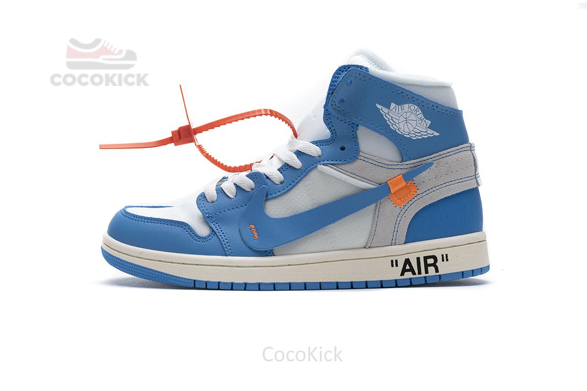 Jordan 1 Retro High Off-White University Blue Update Lace