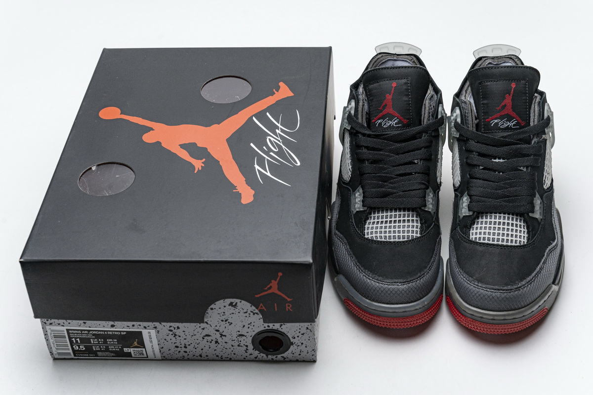 CV9388-001 OFF White x Air Jordan 4 Bred - view 2