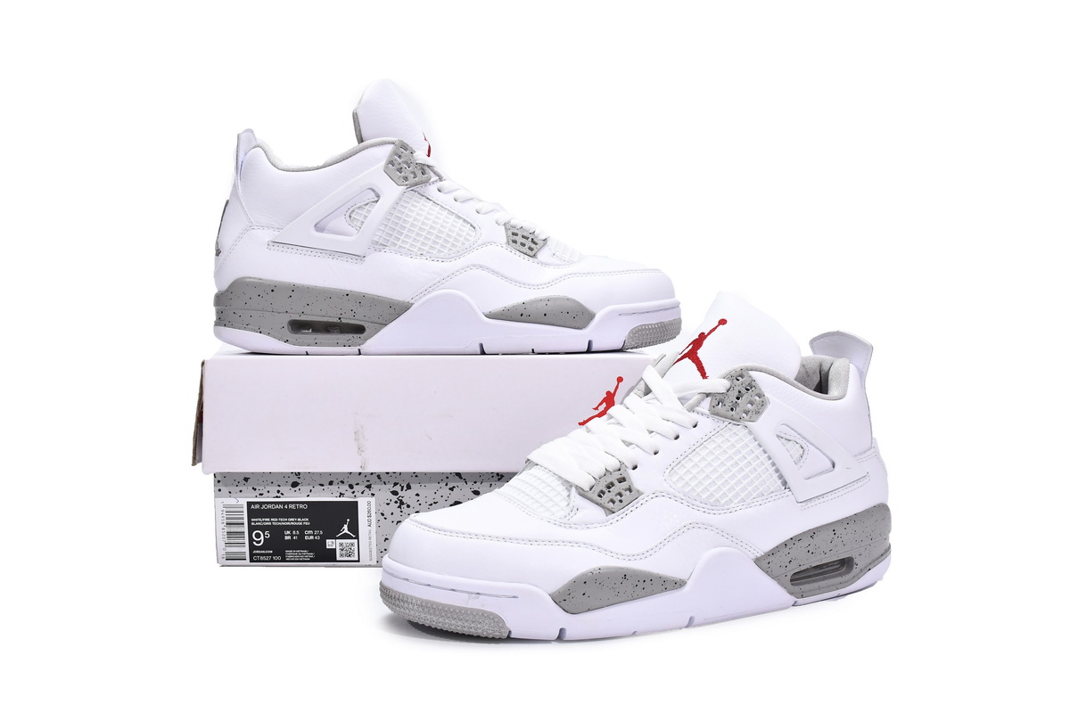 CT8527-100 Air Jordan 4 White Oreo - view 2