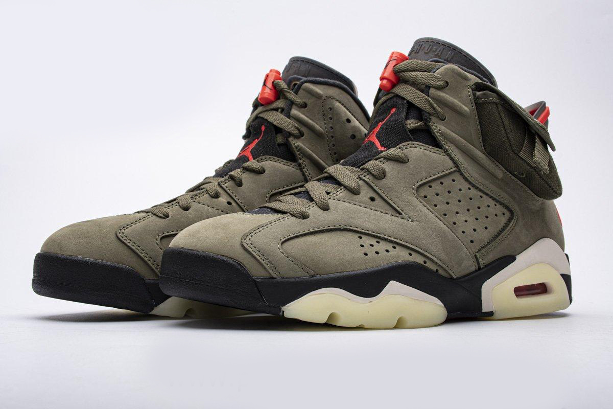 Travis Scott X Air Jordan 6 “Medium Olive” - view 1